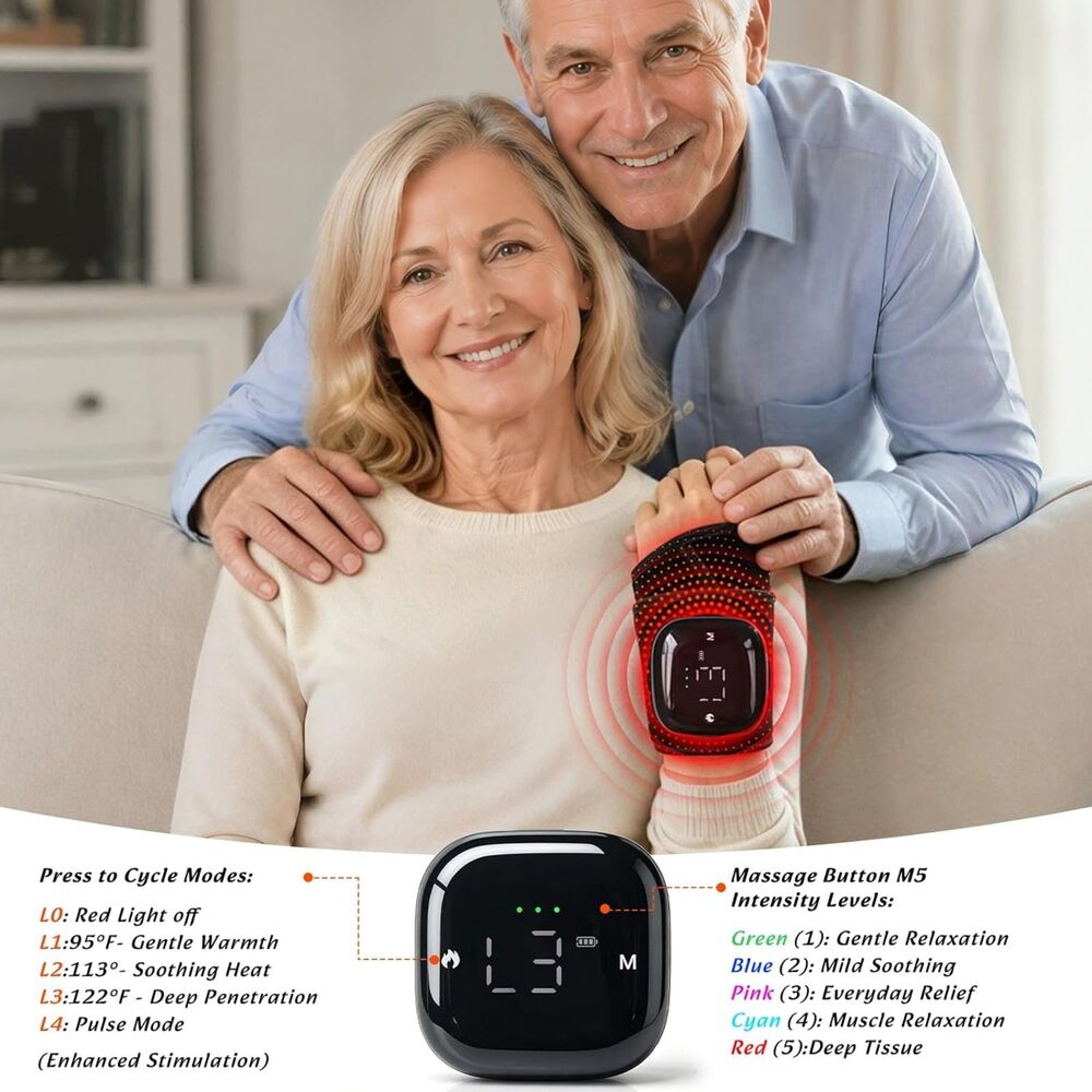 Cordless Red & Near-Infrared Light Wrap for Relaxing Massage Comfort - Picture 13 of 15